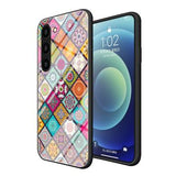 Checkered Pattern Samsung Galaxy S23 5G Hybrid Cover - Farverig Mandala