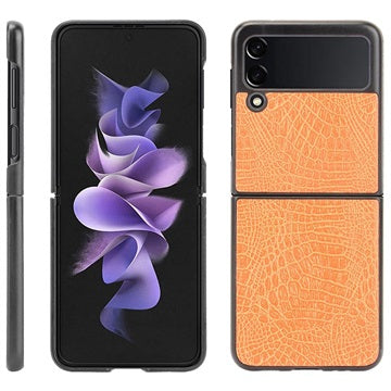 Krokodille Series Samsung Galaxy Z Flip3 5G Cover - Gul