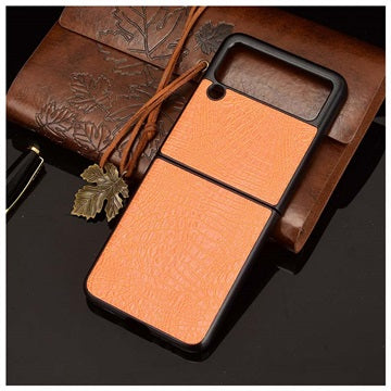 Krokodille Series Samsung Galaxy Z Flip3 5G Cover - Gul