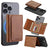 LC.IMEEKE Magnetisk kortholder med kickstand-funktion - Brun