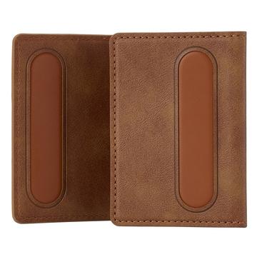 LC.IMEEKE Magnetisk kortholder med kickstand-funktion - Brun