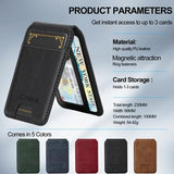 LC.IMEEKE RFID-blokerende magnetisk kortholder med kickstand - sort