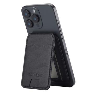 LC.IMEEKE RFID-blokerende magnetisk kortholder med kickstand - sort