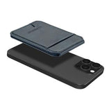 LC.IMEEKE RFID-blokerende magnetisk kortholder med kickstand - blå