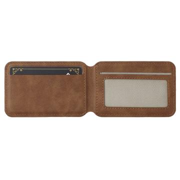 LC.IMEEKE RFID-blokerende magnetisk kortholder med kickstand - brun