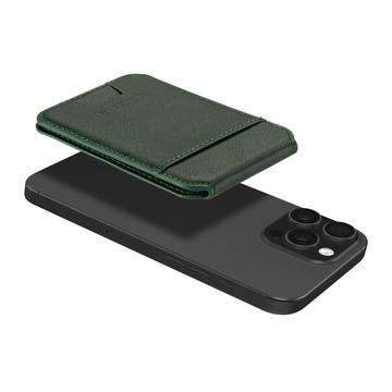 LC.IMEEKE RFID-blokerende magnetisk kortholder med kickstand - grøn