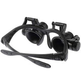 LED forstørrelsesbriller med flere linser 9892G - 10X, 15X, 20X, 25X