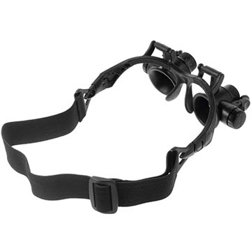 LED forstørrelsesbriller med flere linser 9892G - 10X, 15X, 20X, 25X