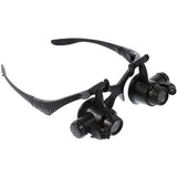 LED forstørrelsesbriller med flere linser 9892G - 10X, 15X, 20X, 25X