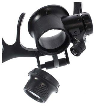 LED forstørrelsesbriller med flere linser 9892G - 10X, 15X, 20X, 25X