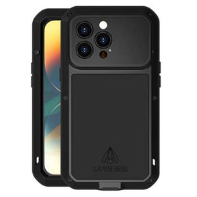 Love Mei Powerful iPhone 14 Pro Hybrid Cover - Sort