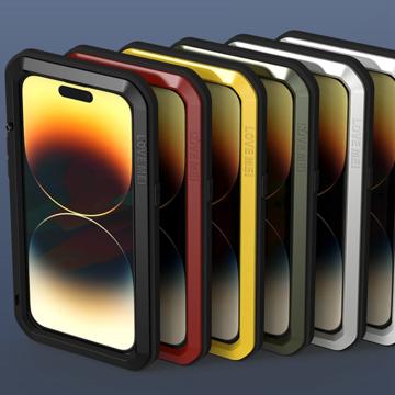 Love Mei Powerful iPhone 14 Pro Hybrid Cover - Sort