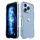 Luphie Safe Lock iPhone 14 Pro Max Metal Bumper - Blå
