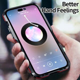 Luphie Safe Lock iPhone 14 Pro Max Metal Bumper - Blå