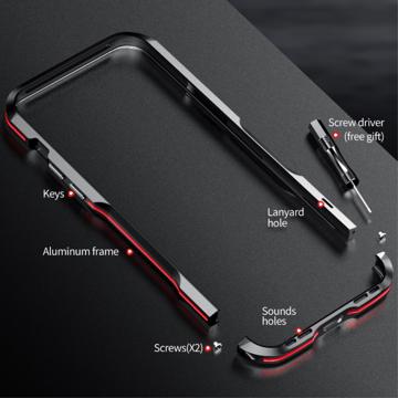 Luphie Safe Lock iPhone 14 Pro Max Metal Bumper - Guld