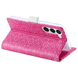 Lace Pattern Samsung Galaxy S23 5G Pung Cover - Hot pink