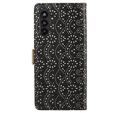 Lace Pattern Samsung Galaxy A13 5G Pung Cover - Sort