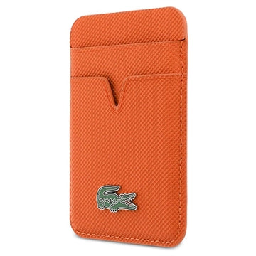 Lacoste Iconic Petit Pique magnetisk kortholder - MagSafe-kompatibel - Orange
