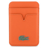 Lacoste Iconic Petit Pique magnetisk kortholder - MagSafe-kompatibel - Orange