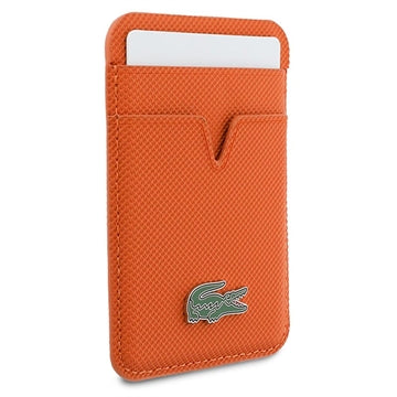 Lacoste Iconic Petit Pique magnetisk kortholder - MagSafe-kompatibel - Orange