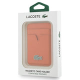 Lacoste Iconic Petit Pique magnetisk kortholder - MagSafe-kompatibel - Orange