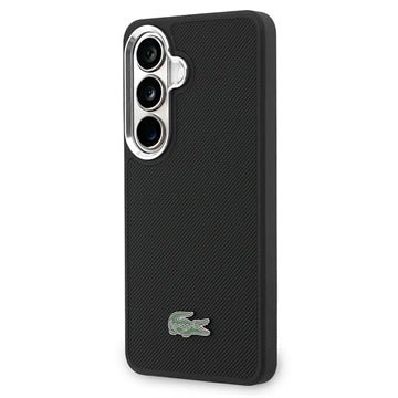 Samsung Galaxy S26 Lacoste Iconic Petit Pique Metal Logo Cover - MagSafe-kompatibelt (Open Box - God stand) - Sort