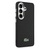Samsung Galaxy S26 Lacoste Iconic Petit Pique Metal Logo Cover - MagSafe-kompatibelt (Open Box - God stand) - Sort