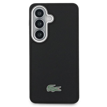 Samsung Galaxy S26+ Lacoste Iconic Petit Pique Metal Logo Cover - MagSafe-kompatibelt - Sort