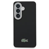 Samsung Galaxy S26+ Lacoste Iconic Petit Pique Metal Logo Cover - MagSafe-kompatibelt - Sort