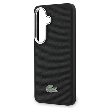 Samsung Galaxy S26+ Lacoste Iconic Petit Pique Metal Logo Cover - MagSafe-kompatibelt - Sort