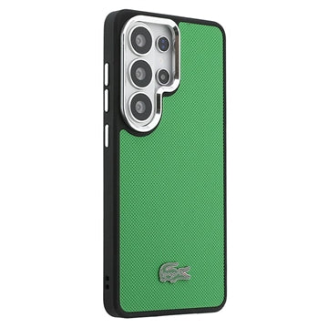 Samsung Galaxy S26 Ultra Lacoste Iconic Petit Pique Metal Logo Cover - MagSafe-kompatibelt - Grøn