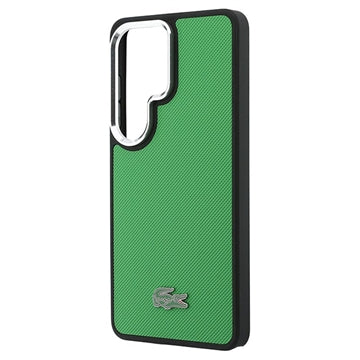 Samsung Galaxy S26 Ultra Lacoste Iconic Petit Pique Metal Logo Cover - MagSafe-kompatibelt - Grøn