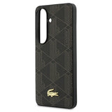 Samsung Galaxy S26+ Lacoste PVC Blend Monogram Gold Logo magnetisk cover - Brun