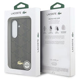 Samsung Galaxy S26+ Lacoste PVC Blend Monogram Gold Logo magnetisk cover - Brun