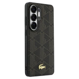 Samsung Galaxy S26 Ultra Lacoste PVC Blend Monogram Gold Logo magnetisk cover - Brun