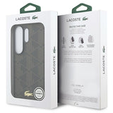 Samsung Galaxy S26 Ultra Lacoste PVC Blend Monogram Gold Logo magnetisk cover - Brun