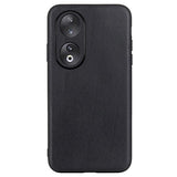 Honor 90 Læderbeklædt TPU Cover - Sort