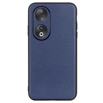 Honor 90 Læderbeklædt TPU Cover - Blå