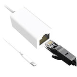 Lightning til RJ45 Ethernet LAN Wired Netværks Adapter - Hvid