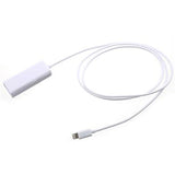 Lightning til RJ45 Ethernet LAN Wired Netværks Adapter - Hvid