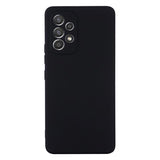 Samsung Galaxy A33 5G Liquid Silikone Cover med Strop - Sort