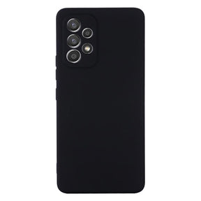 Samsung Galaxy A33 5G Liquid Silikone Cover med Strop - Sort