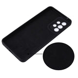 Samsung Galaxy A33 5G Liquid Silikone Cover med Strop - Sort
