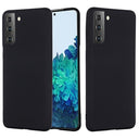 Samsung Galaxy S21 5G Liquid Silikone Cover med Strop - Sort