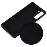 Samsung Galaxy S21 5G Liquid Silikone Cover med Strop - Sort