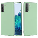 Samsung Galaxy S21 5G Liquid Silikone Cover med Strop - Grøn