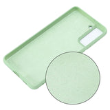 Samsung Galaxy S21 5G Liquid Silikone Cover med Strop - Grøn