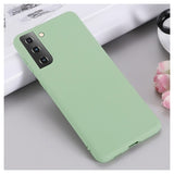 Samsung Galaxy S21 5G Liquid Silikone Cover med Strop - Grøn