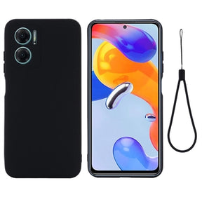 Xiaomi Redmi 10 5G/Note 11E Liquid Silikone Cover - Sort