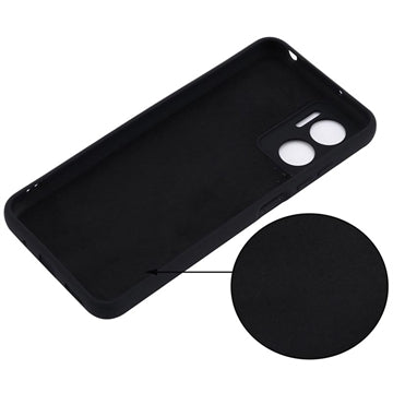 Xiaomi Redmi 10 5G/Note 11E Liquid Silikone Cover - Sort